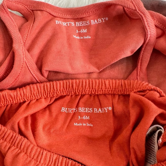 NWT Burt’s Bees Baby Dip Dye Dress Size 3-6M - Picture 3 of 8